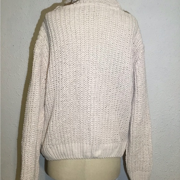 Pol chunky knit hoodie pullover sweater size medium - Picture 5 of 5
